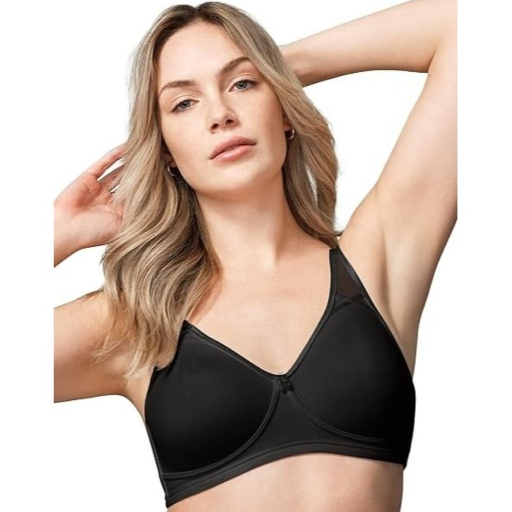 WonderBra W2483 No Poke Bra 36C Side-Stay Wire Free Full  Coverage Bra Black